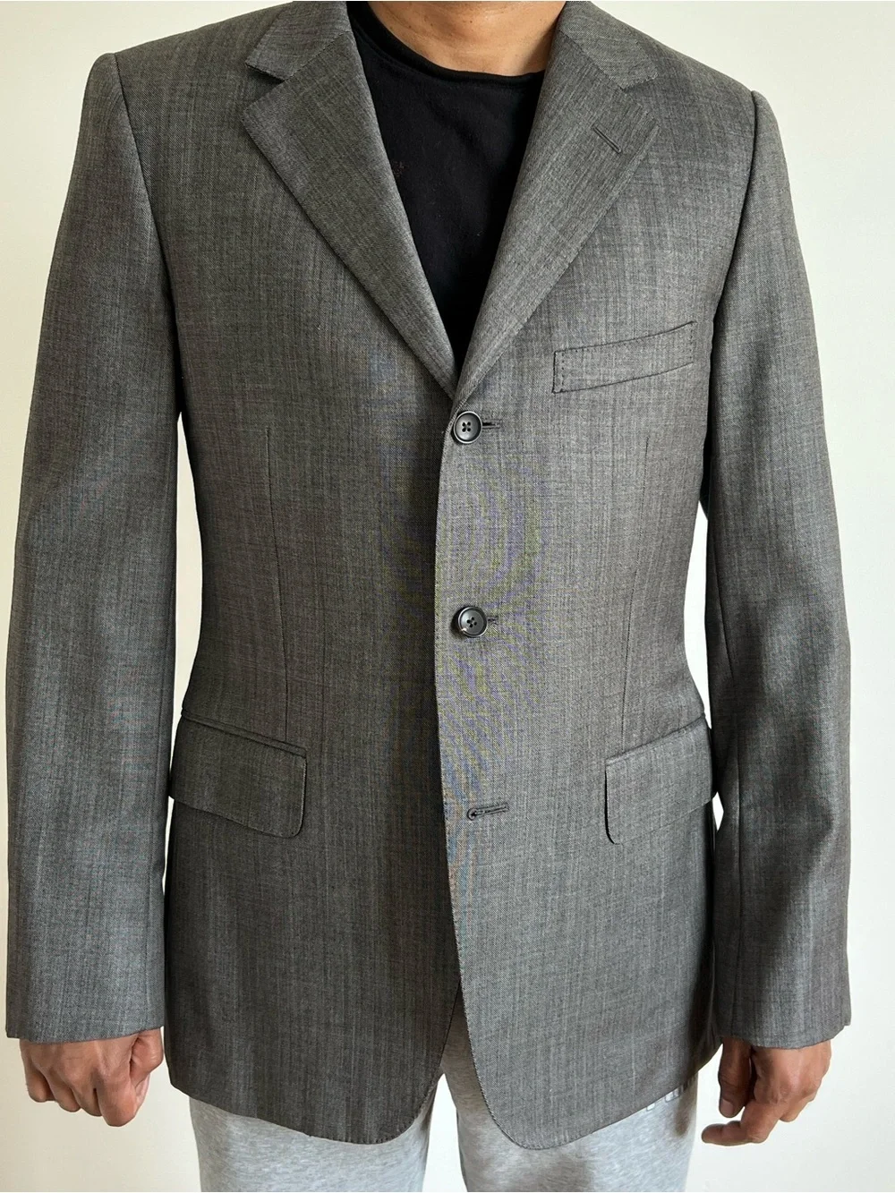 Gucci Men's Gray 3-Button Blazer
